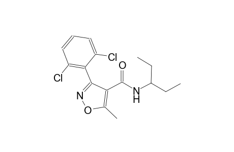 3-(2,6-dichlorophenyl)-N-(1-ethylpropyl)-5-methyl-4-isoxazolecarboxamide