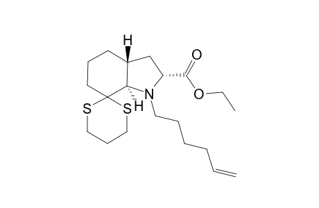 (2'R,3'aR,7'aR)-1'-hex-5-enyl-2'-spiro[1,3-dithiane-2,7'-3,3a,4,5,6,7a-hexahydro-2H-indole]carboxylic acid ethyl ester