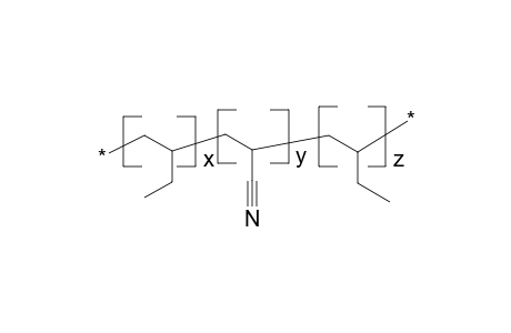 Poly(butylene-co-acrylonitrile-co-butenylene), 38% an units, 4% residual double bonds