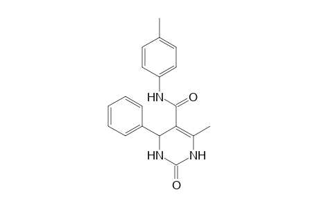 6-Methyl-N-(4-methylphenyl)-2-oxo-4-phenyl-1,2,3,4-tetrahydro-5-pyrimidinecarboxamide