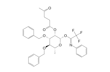 3,4-DI-O-BENZYL-2-O-LEVULINOYL-ALPHA-L-RHAMNOPYRANOSYL-N-PHENYLTRIFLUOROACETIMIDE