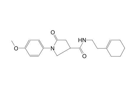 3-pyrrolidinecarboxamide, N-[2-(1-cyclohexen-1-yl)ethyl]-1-(4-methoxyphenyl)-5-oxo-