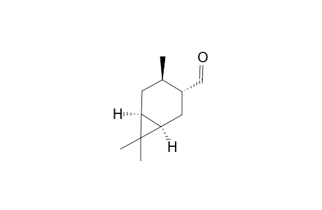 trans-3,7,7-Trimethylbicyclo(4.1.0)-heptane-4-carbaldehyde