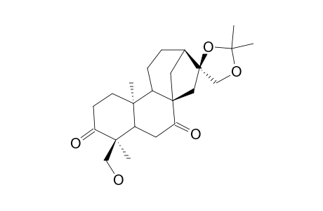 ENT-16-ALPHA,17-ISOPROPYLIDENEDIOXY-18-HYDROXY-KAURAN-3,7-DIONE