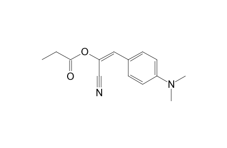 (E)-1-cyano-2-(4-(dimethylamino)phenyl)vinyl propionate