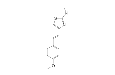 2-(N-METHYLAMINO)-4-[(E)-2-(4-METHOXYPHENYL)-ETHENYL]-THIAZOLE