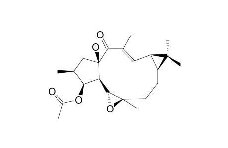 (-)-(12-E,2-S,3-S,4-R,5-R,6-R9-S,11-S,15-R)-3-ACETOXY-5,6-EPOXYLATHYR-12-EN-15-OL-14-ONE