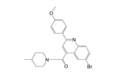 4-{6-bromo-4-[(4-methyl-1-piperidinyl)carbonyl]-2-quinolinyl}phenyl methyl ether