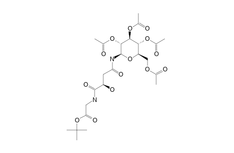 TERT.-BUTYL_N-[(2-S)-2-HYDROXY-1,4-DIOXO-4-[(2,3,4,6-TETRA-O-ACETYL-BETA-D-GLUCOPYRANOSYL)-AMINO]-BUTYL]-GLYCINATE