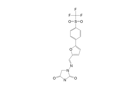 1-[[5-(4-TRIFLUOROMETHANESULFONYLPHENYL)-FURFURYLIDENE]-AMINO]-IMIDAZOLIDINE-2,4-DIONE