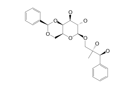 (2S,3S)-2,3-DIHYDROXY-2-METHYL-3-PHENYLPROPYL-4,6-O-(S)-BENZYLIDENE-BETA-D-GALACTOPYRANOSIDE;MAJOR-ISOMER