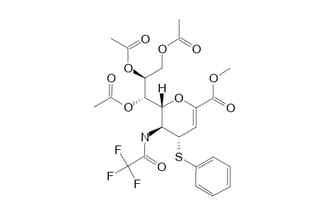 METHYL-7,8,9-TRI-O-ACETYL-2,6-ANHYDRO-3,5-DIDEOXY-4-S-PHENYL-4-THIO-5-[(TRIFLUOROACETYL)-AMINO]-D-GLYCERO-D-GALACTO-NON-2-ENONATE