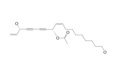 (3S,8S,Z)-3,18-DIHYDROXYOCTADECA-1,9-DIEN-4,6-DIYN-8-YL-ACETATE