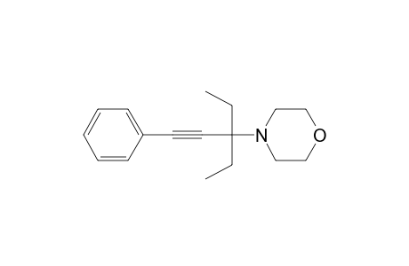 4-(3-ethyl-1-phenylpent-1-yn-3-yl)morpholine