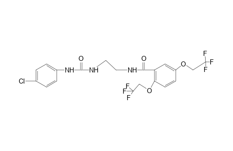 1-{2-[2,5-BIS(2,2,2-TRIFLUOROETHOXY)BENZAMIDO]ETHYL}-3-(p-CHLORO-PHENYL)UREA