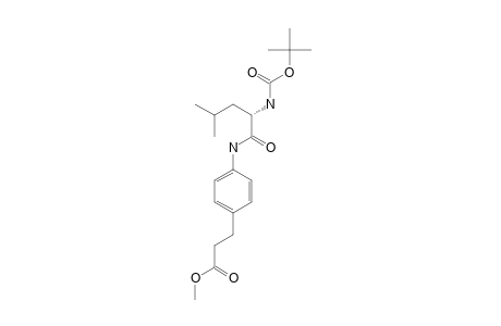 3-(4-[N(ALPHA)-TERT.-BUTOXYCARBONYL-L-LEUCINOYLAMINO]-PHENYL)-PROPANOIC-ACID-METHYLESTER