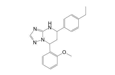 5-(4-ethylphenyl)-7-(2-methoxyphenyl)-4,5,6,7-tetrahydro[1,2,4]triazolo[1,5-a]pyrimidine