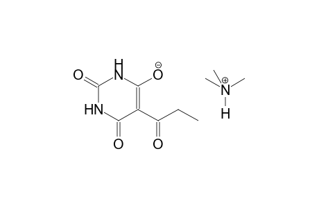 N,N-dimethylmethanaminium 2,6-dioxo-5-propionyl-1,2,3,6-tetrahydro-4-pyrimidinolate