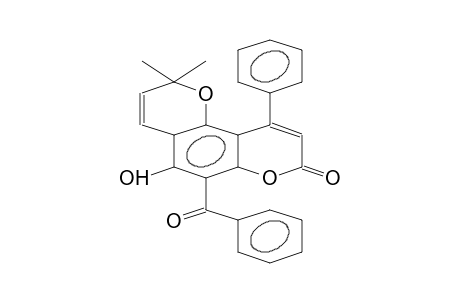 2H,8H-BENZO[1,2-b:3,4b']DIPYRAN-8-ONE, 6-BENZOYL-5-HYDROXY-2,2-DIMETHYL-10-PHENYL-