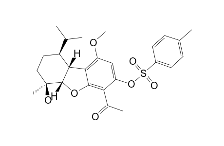 RAC-(5AR,6R,9R,9AS)-4-ACETYL-6-HYDROXY-1-METHOXY-6-METHYL-9-(1-METHYLETHYL)-5A,6,7,8,9,9A-HEXAHYDRODIBENZOFURAN-3-YL-PARA-TOLUENESULFONATE