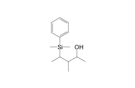 (2RS,3SR,4SR)-2-Dimethyl(phenyl)silyl-3-methylpentan-4-ol