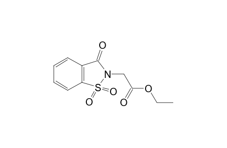 3-oxo-1,2-benzisothiazolin-2-acetic acid, ethyl ester, 1,1-dioxide