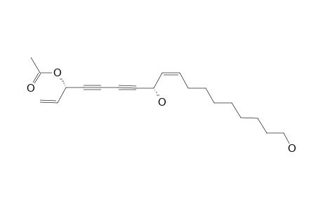 (3S,8S,Z)-8,18-DIHYDROXYOCTADECA-1,9-DIEN-4,6-DIYN-3-YL-ACETATE