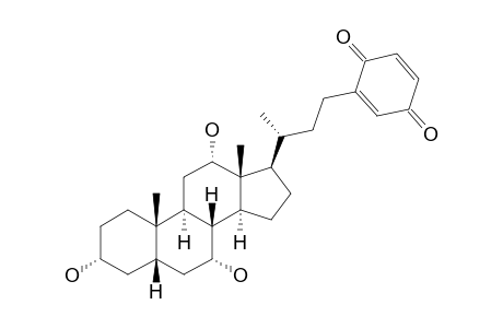 23-(1,4-BENZOQUINOYL)-3-ALPHA,7-ALPHA,12-ALPHA-TRIHYDROXY-24-NOR-5-BETA-CHOLANE