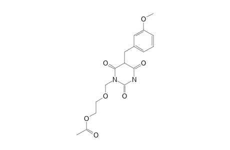 1-[(2-ACETOXYETHOXY)-METHYL]-5-(META-METHOXY)-BENZYLBARBITURIC-ACID