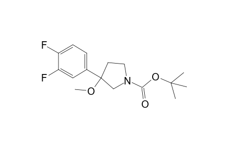 tert-butyl 3-(3,4-difluorophenyl)-3-methoxypyrrolidin-1-carboxylate