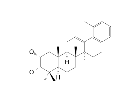 NEGUNDONORIN-B;REL-(2R,3S)-28-NORURA-12,17,19,21-TETRAEN-2,3-DIOL