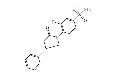 3-FLUORO-4-(2-OXO-4-PHENYL-1-PYRROLIDINYL)BENZENESULFONAMIDE