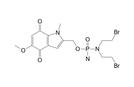 2-(5-METHOXY-1-METHYL-4,7-INDOLEQUINONYL)-METHYL-N,N-BIS-(2-BROMOETHYL)-PHOSPHORODIAMIDATE