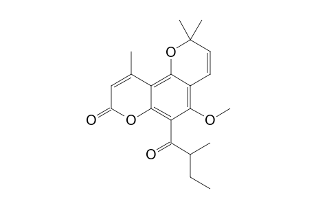 5-METHOXY-2,2,10-TRIMETHYL-6-(2-METHYL-BUTANOYL)-2H,8H-BENZO-[1,2-B:3,4-B']-DIPYRAN-8-ONE