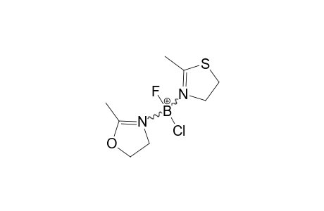 (2-METHYL-2-OXAZOLINE)-(2-METHYL-2-THIAZOLINE)-CHLORO-FLUORO-BORON-CATION