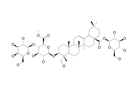 28-O-BETA-D-GLUCOPYRANOSYL-HEDERAGENIN-3-O-BETA-D-GALACTOPYRANOSYL-(1->4)-6'-O-METHYL-BETA-D-GLUCURONOPYRANOSIDE