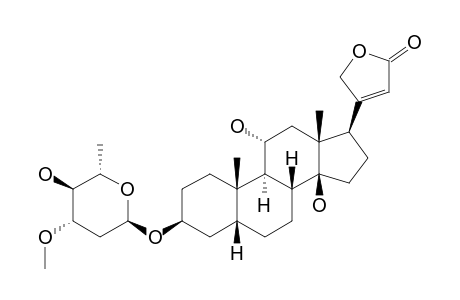 DIVARICOSIDE;SARMENTOGENIN-3-BETA-O-ALPHA-L-OLEANDROPYRANOSIDE