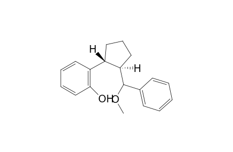 (+-)-2-{(1R*,2R*)-2-[Methoxy(phenyl)methyl]cyclopentyl}phenol