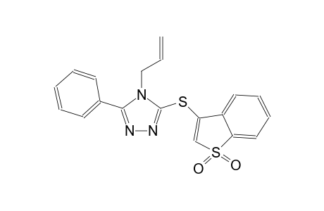 4H-1,2,4-triazole, 3-[(1,1-dioxidobenzo[b]thien-3-yl)thio]-5-phenyl-4-(2-propenyl)-