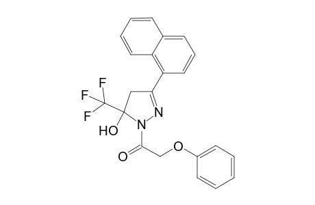 5-Trifluoromethyl-5-hydroxy-4,5-dihydro-3-(1-naphthyl)-1H-1-(phenoxyacetyl)pyrazole