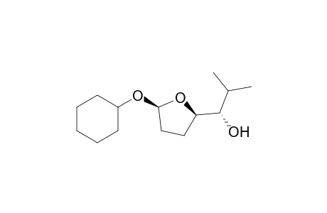 rel-(2R,5S,.alpha.S)-5-Cyclohexoxy-.alpha.-(1-methylethyl)tetrahydrofuran-2-methanol