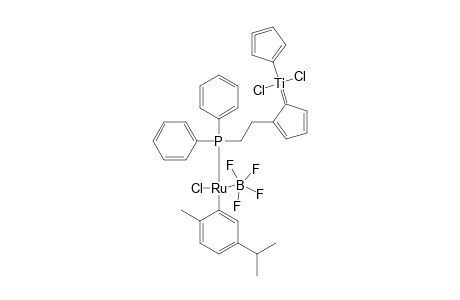 [(ETA-(6)-PARA-CYMENE-[(ETA-(5)-C5H5)-(MY-ETA-(5):KAPPA-(1)-C5H4-(CH2)2-PPH2)_TICL2]_RUCL]-(BF4);MAJOR_ISOMER