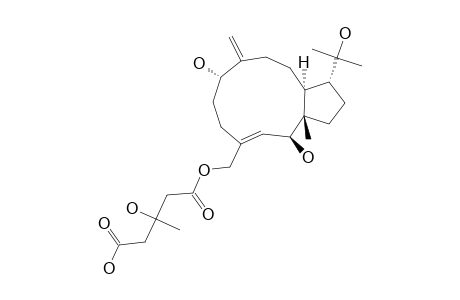 (1-R*,2-R*,3-E,7-R*,11-R*,12-S*)-16-O-(3-HYDROXY-3-METHYLGLUTARYL)-DOLABELLA-3,8-(17)-DIEN-2,7-2,7,16,18-TETROL