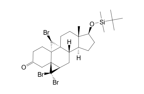 19-(S)-BrOMO-17-BETA-(TERT.-BUTYLDIMETHYLSILYLOXY)-5-BETA,6-BETA-DIBrOMOMETHYLENE-9-ALPHA,19-CYClO-10-ALPHA-ANDROSTAN-3-ONE