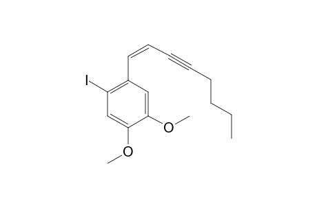 1-IODO-4,5-DIMETHOXY-2-[(1Z)-1-OCTEN-3-YNYL]-BENZENE