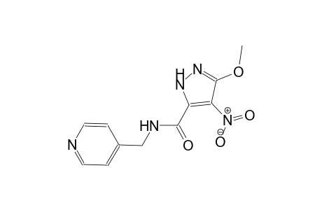 3-methoxy-4-nitro-N-(4-pyridinylmethyl)-1H-pyrazole-5-carboxamide