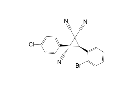 (2R,3S)-3-(2-Bromophenyl)-2-(4-chlorophenyl)cyclopropane-1,1,2-tricarbonitrile