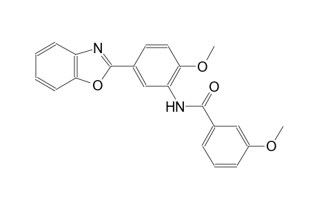 N-[5-(1,3-benzoxazol-2-yl)-2-methoxyphenyl]-3-methoxybenzamide