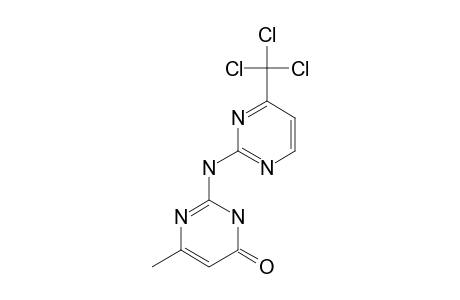 6-METHYL-2-[[4-(TRICHLOROMETHYL)-PYRIMIDIN-2-YL]-AMINO]-PYRIMIDIN-4(3H)-ONE