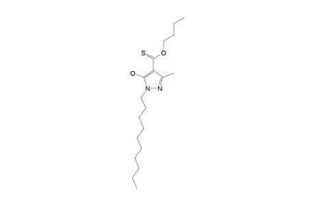 4-BUTOXYTHIOCARBONYL-1-(N-DECYL)-5-HYDROXY-3-METHYLPYRAZOLE